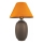 Stolna lampa 1xE27/40W/230V smeđa/narančasta