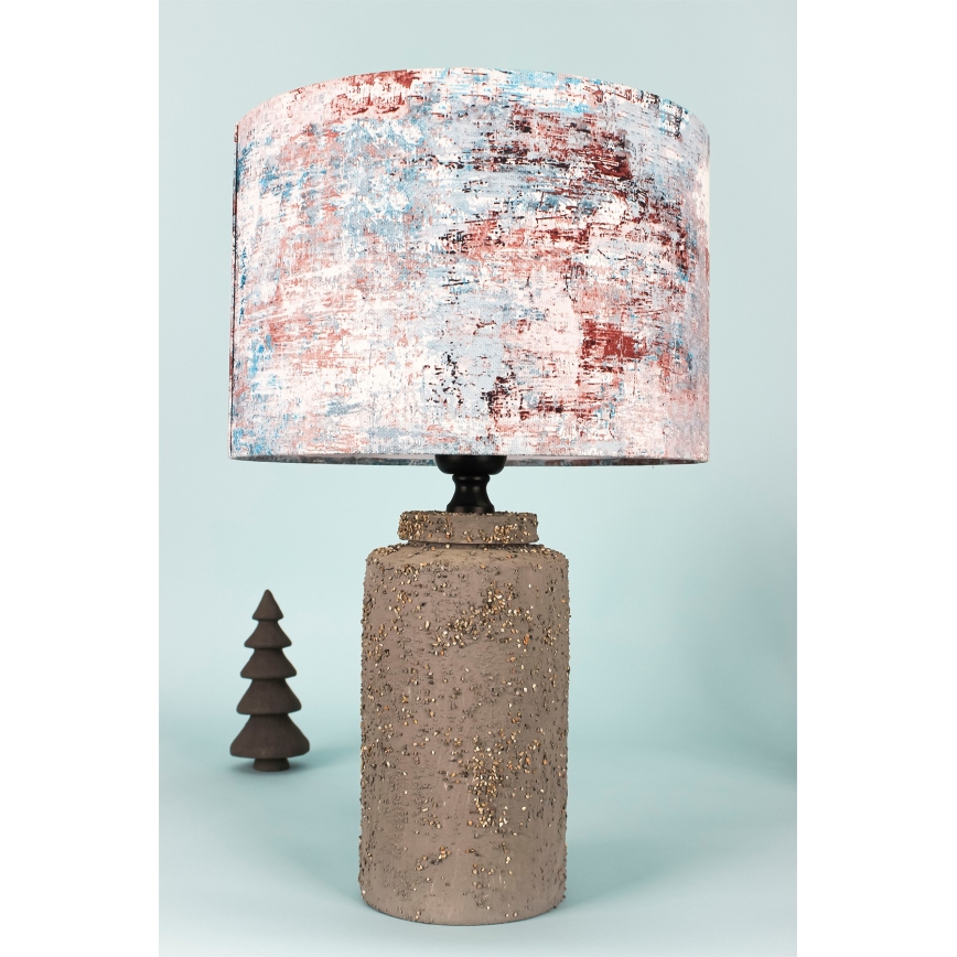 Stolna lampa 1xE27/40W/230V smeđa/šarena