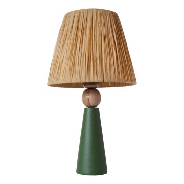 Stolna lampa 1xE27/40W/230V smeđa/zelena