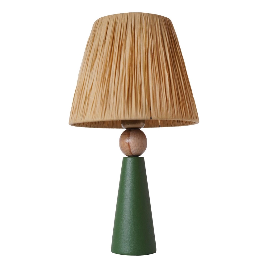Stolna lampa 1xE27/40W/230V smeđa/zelena