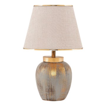 Stolna lampa 1xE27/40W/230V zlatna/bež
