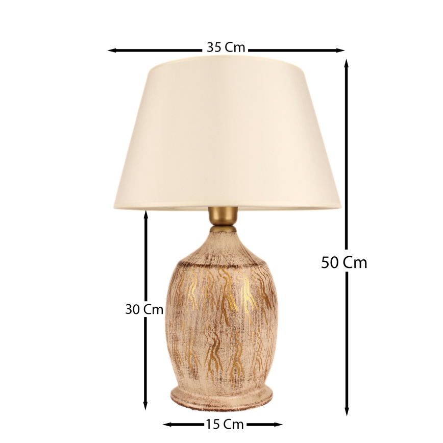 Stolna lampa 1xE27/40W/230V zlatna