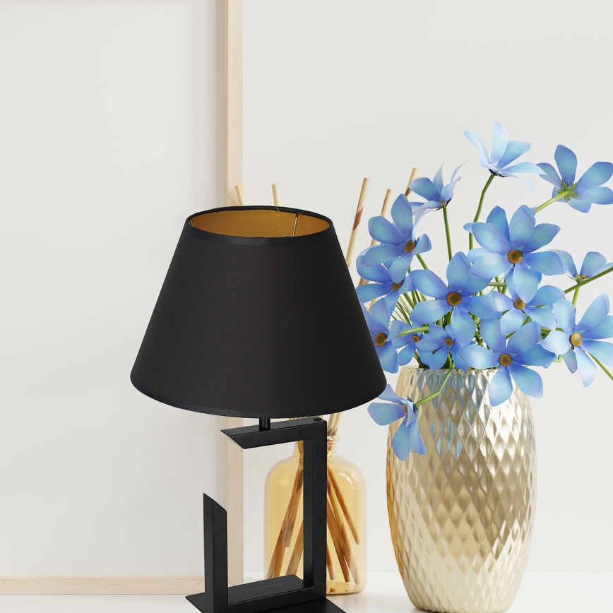 Stolna lampa 1xE27/60W/230V 45 cm crna/zlatna