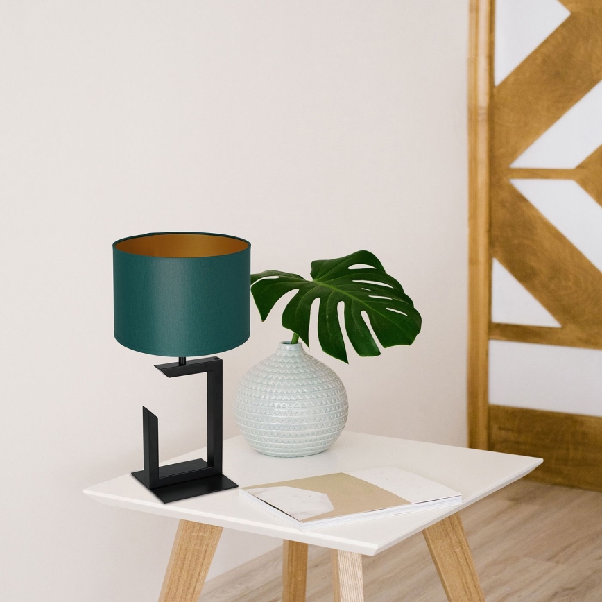 Stolna lampa 1xE27/60W/230V 45 cm zelena/zlatna