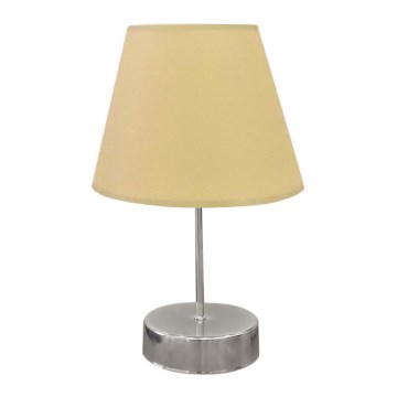Stolna lampa 1xE27/60W/230V bež/sjajni krom