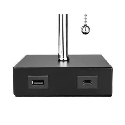Stolna lampa 1xE27/60W/230V s USB punjačem