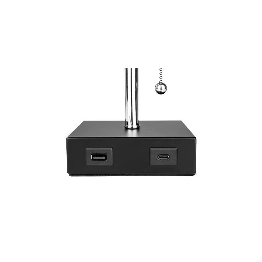Stolna lampa 1xE27/60W/230V s USB punjačem