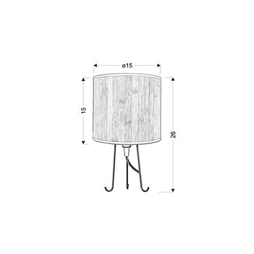 Stolna lampa ADORA 1xE14/40W/230V hrast
