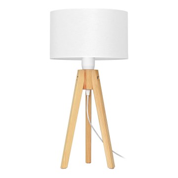 Stolna lampa ALBA 1xE27/15W/230V bijela/bor