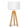 Stolna lampa ALBA 1xE27/15W/230V bijela/hrast