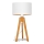 Stolna lampa ALBA 1xE27/15W/230V bijela/zlatna/hrast