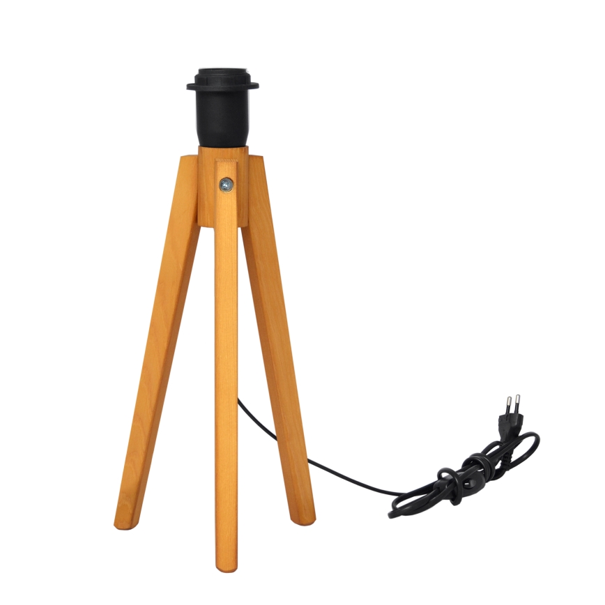 Stolna lampa ALBA 1xE27/15W/230V crna/zlatna/hrast