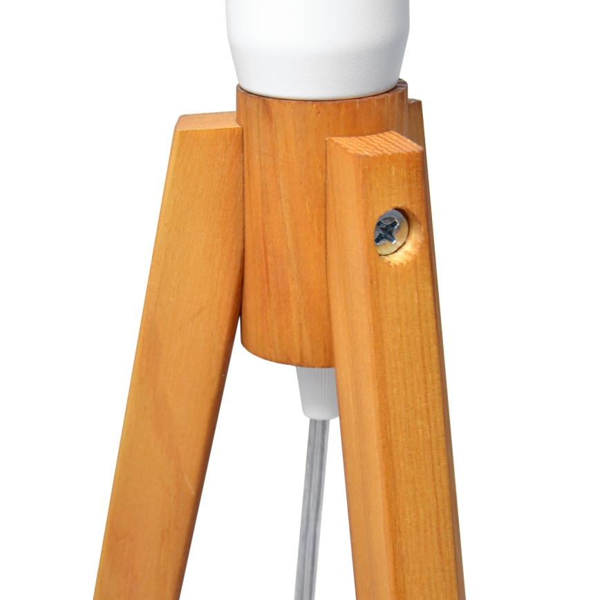 Stolna lampa ALBA 1xE27/15W/230V krem/hrast