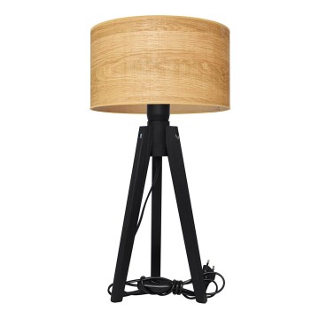 Stolna lampa ALBA 1xE27/15W/230V smeđa/hrast