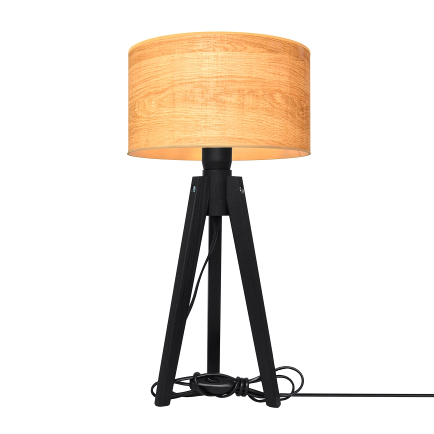 Stolna lampa ALBA 1xE27/15W/230V smeđa/hrast
