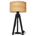 Stolna lampa ALBA 1xE27/60W/230V smeđa/hrast