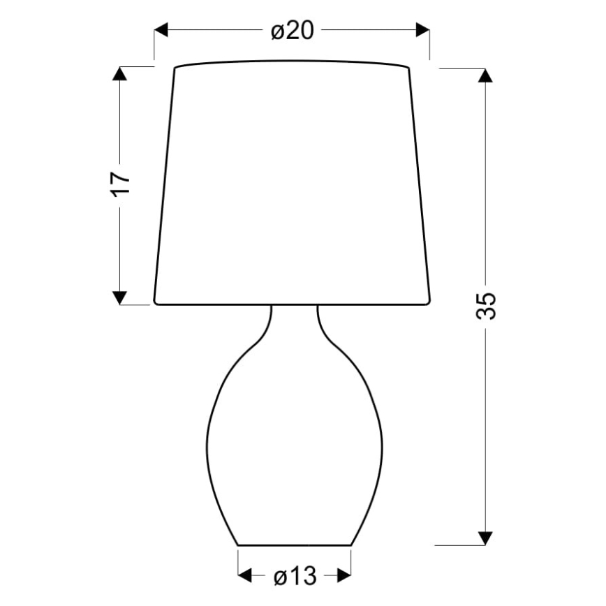 Stolna lampa AMBON 1xE14/40W/230V bijela
