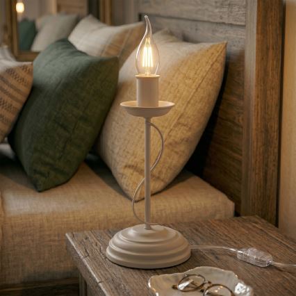 Stolna lampa ANTON 1xE14/60W/230V bež