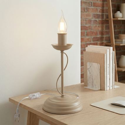Stolna lampa ANTON 1xE14/60W/230V bež