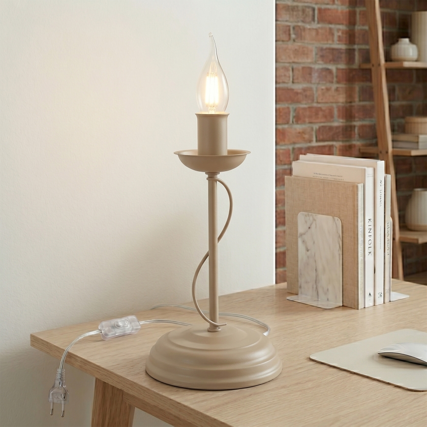 Stolna lampa ANTON 1xE14/60W/230V bež
