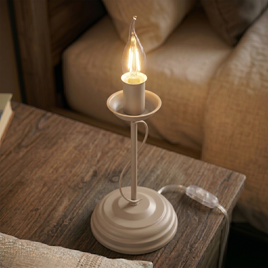 Stolna lampa ANTON 1xE14/60W/230V bež