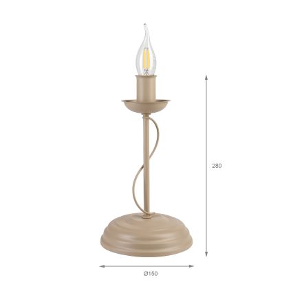Stolna lampa ANTON 1xE14/60W/230V bež