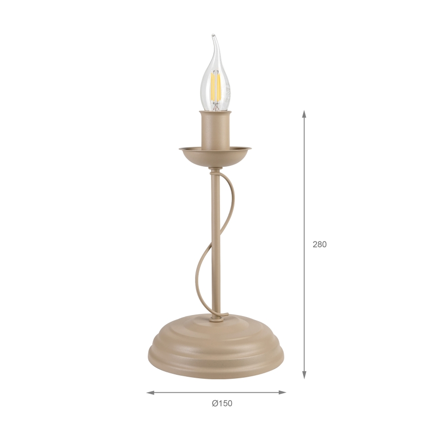 Stolna lampa ANTON 1xE14/60W/230V bež