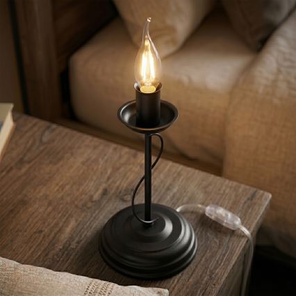Stolna lampa ANTON 1xE14/60W/230V crna