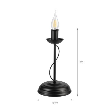 Stolna lampa ANTON 1xE14/60W/230V crna