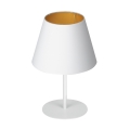 Stolna lampa ARDEN 1xE27/60W/230V pr. 20 cm bijela/zlatna