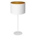 Stolna lampa ARDEN 1xE27/60W/230V pr. 25 cm bijela/zlatna