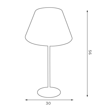 Stolna lampa ARDEN 1xE27/60W/230V pr. 30 cm crna/zlatna