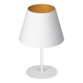 Stolna lampa ARDEN 1xE27/60W/230V promjer 20 cm bijela/zlatna