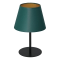 Stolna lampa ARDEN 1xE27/60W/230V promjer 20 cm zelena/zlatna