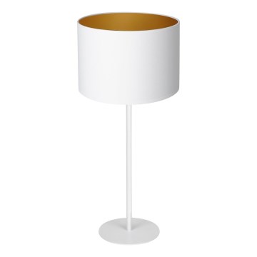 Stolna lampa ARDEN 1xE27/60W/230V promjer 25 cm bijela/zlatna