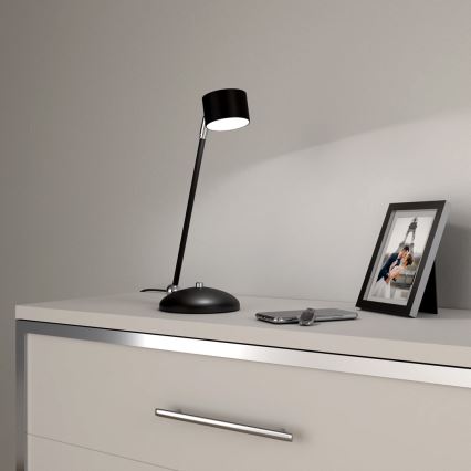 Stolna lampa ARENA 1xGX53/11W/230V crna/sjajni krom