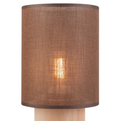 Stolna lampa ARI TABLE 1xE27/60W/230V smeđa/bukva