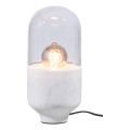 Stolna lampa ASEL 1xE27/25W/230V mramor bijela