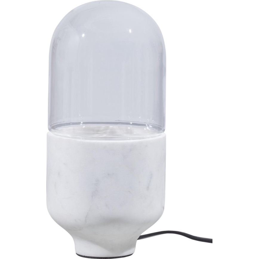 Stolna lampa ASEL 1xE27/25W/230V mramor bijela