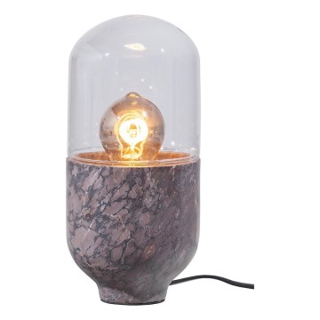 Stolna lampa ASEL 1xE27/25W/230V mramor siva/smeđa