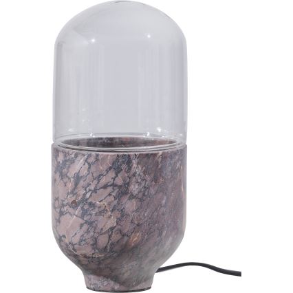 Stolna lampa ASEL 1xE27/25W/230V mramor siva/smeđa