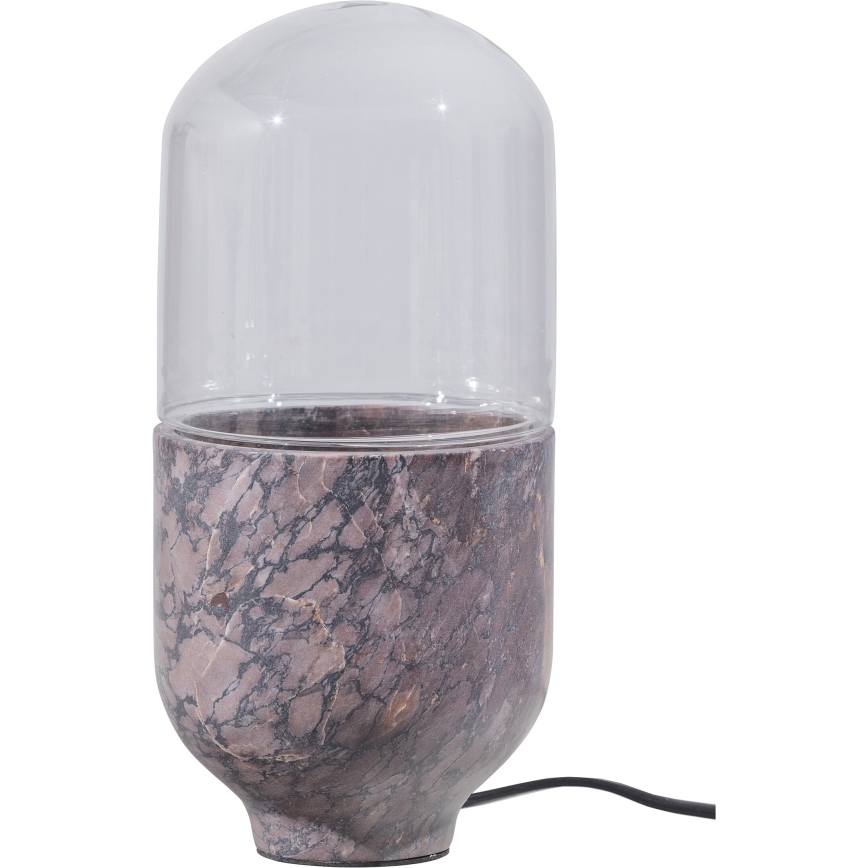 Stolna lampa ASEL 1xE27/25W/230V mramor siva/smeđa