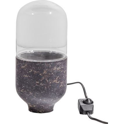 Stolna lampa ASEL 1xE27/25W/230V mramor siva/smeđa