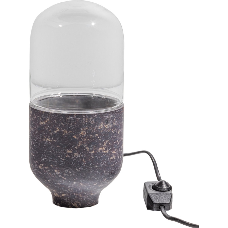 Stolna lampa ASEL 1xE27/25W/230V mramor siva/smeđa