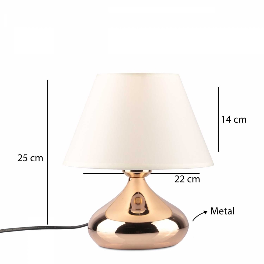 Stolna lampa ASPARAGUS 1xE27/40W/230V bakrena
