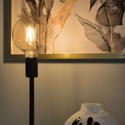 Stolna lampa ASTRID 1xE27/60W/230V matirana crna