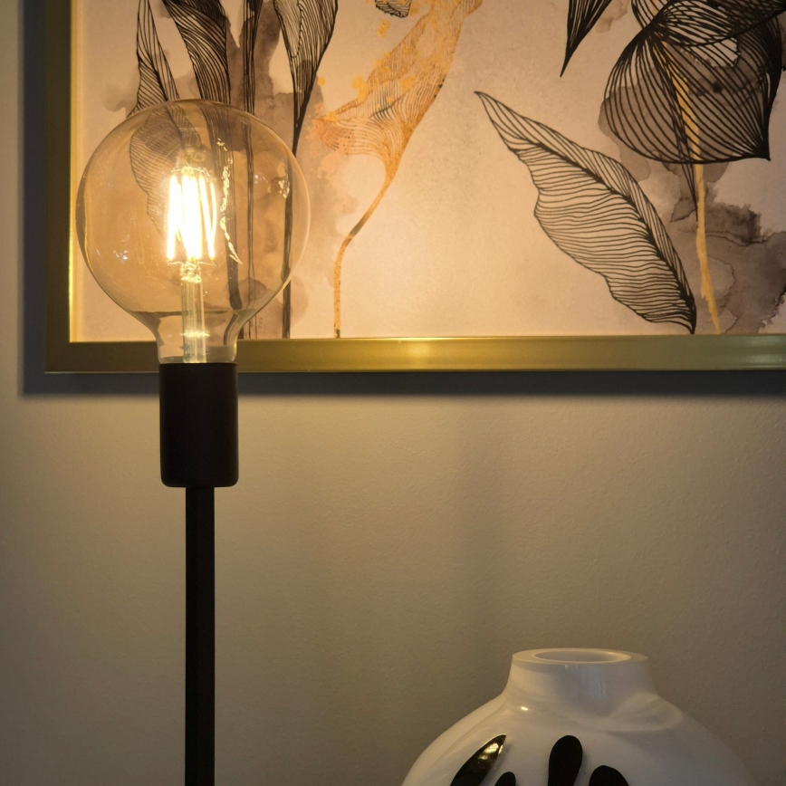 Stolna lampa ASTRID 1xE27/60W/230V matirana crna