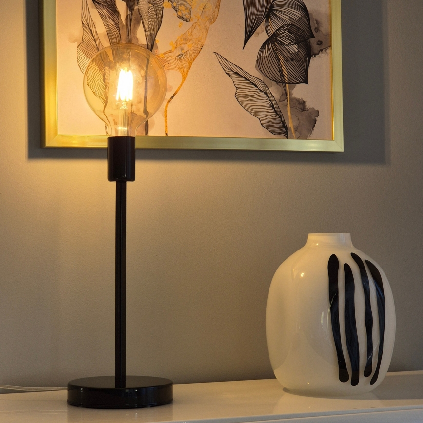 Stolna lampa ASTRID 1xE27/60W/230V sjajna crna