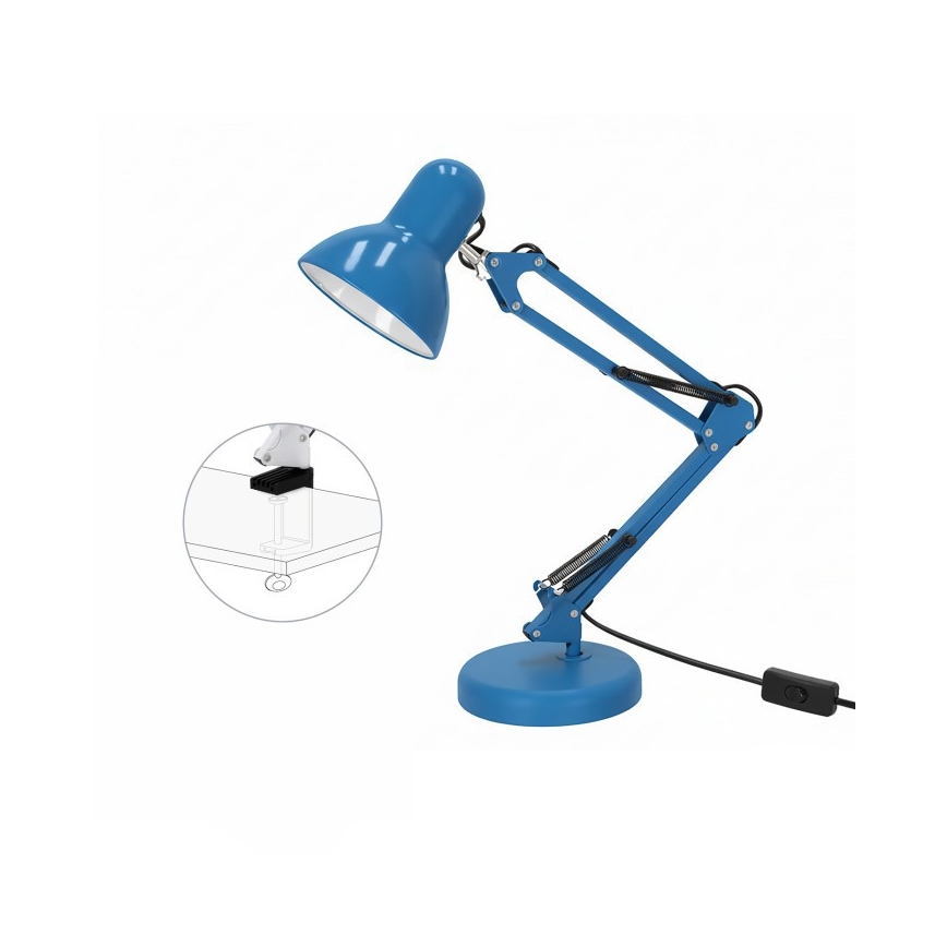 Stolna lampa AURIQ 1xE27/60W/230V plava