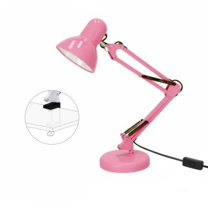 Stolna lampa AURIQ 1xE27/60W/230V ružičasta